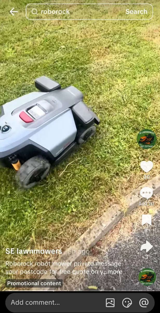 4 wheel drive roborock lawnmower for sale - Image 3