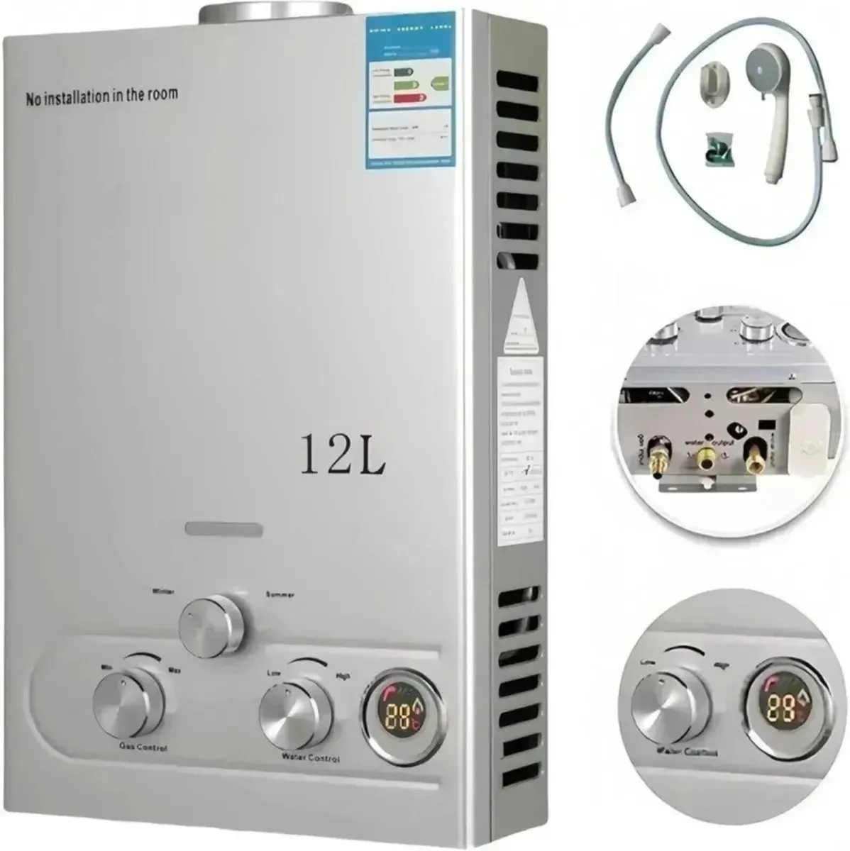 Gas Water Heater 12L Propane Mobile Home - Image 1