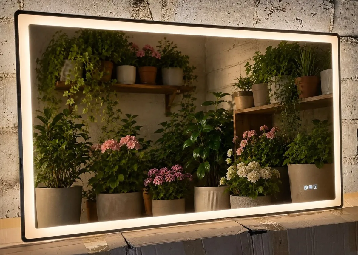 LED Bathroom Mirror 140x80cm Tri Color Light - Image 4
