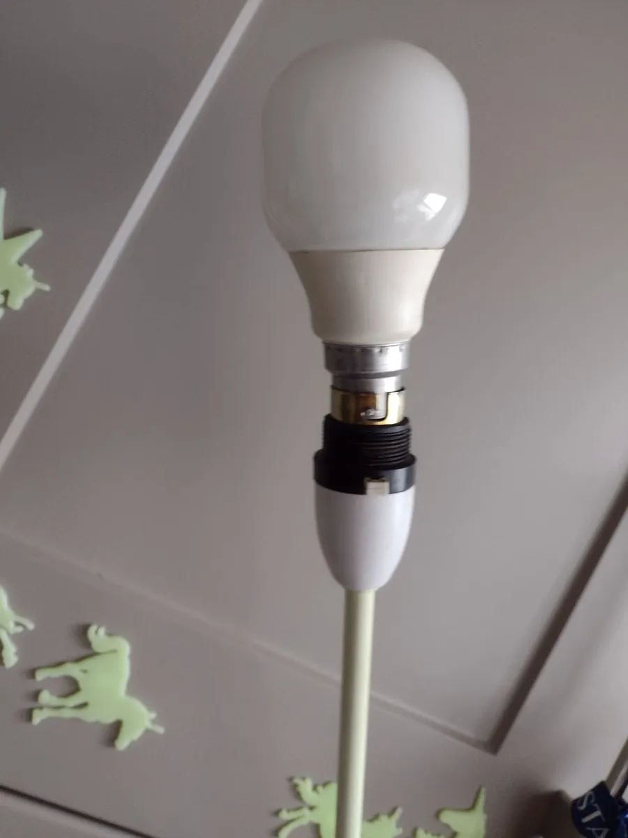 Vintage metal stick table lamp - Image 2