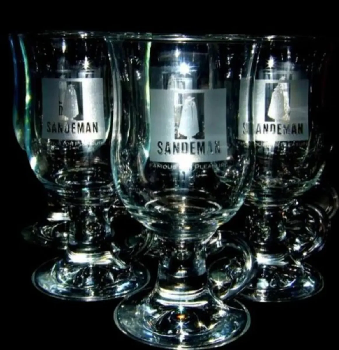 Vintage Sandeman Port / Irish Coffee Glass Mugs - Image 1