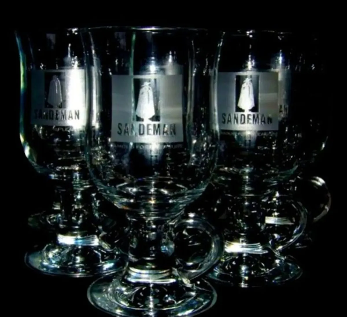 Vintage Sandeman Port / Irish Coffee Glass Mugs - Image 2