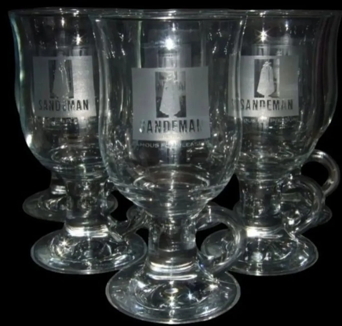 Vintage Sandeman Port / Irish Coffee Glass Mugs - Image 4