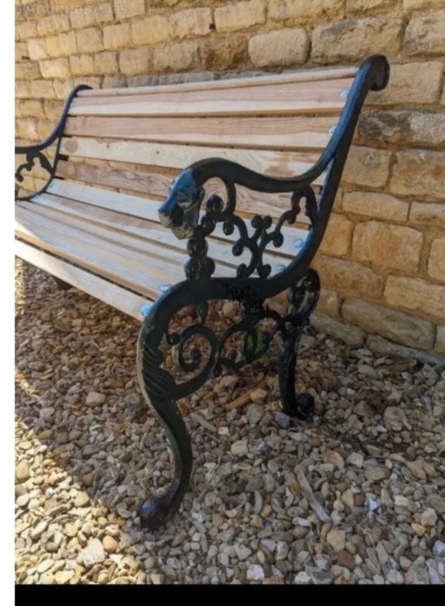Garden Bench Ends Heavy Cast Iron - Image 2