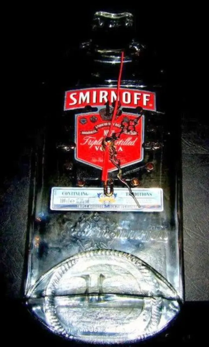 Vintage Smirnoff Bottle Wall Clock - Image 4