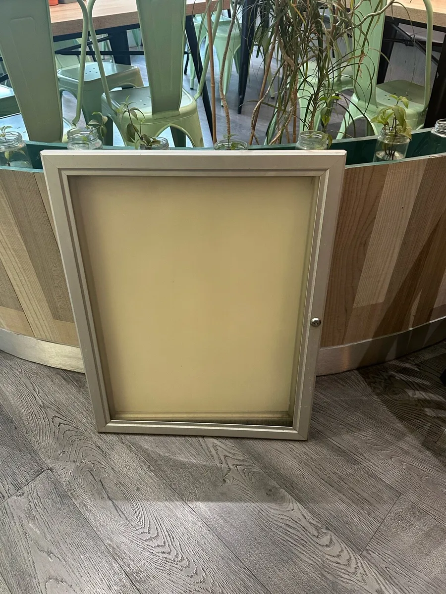 Wall-mounted outdoor menu displa - Image 1
