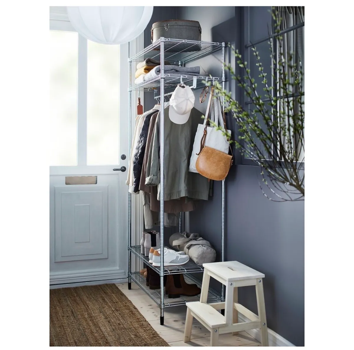 IKEA wardrobe clothes rail shelf - Image 2