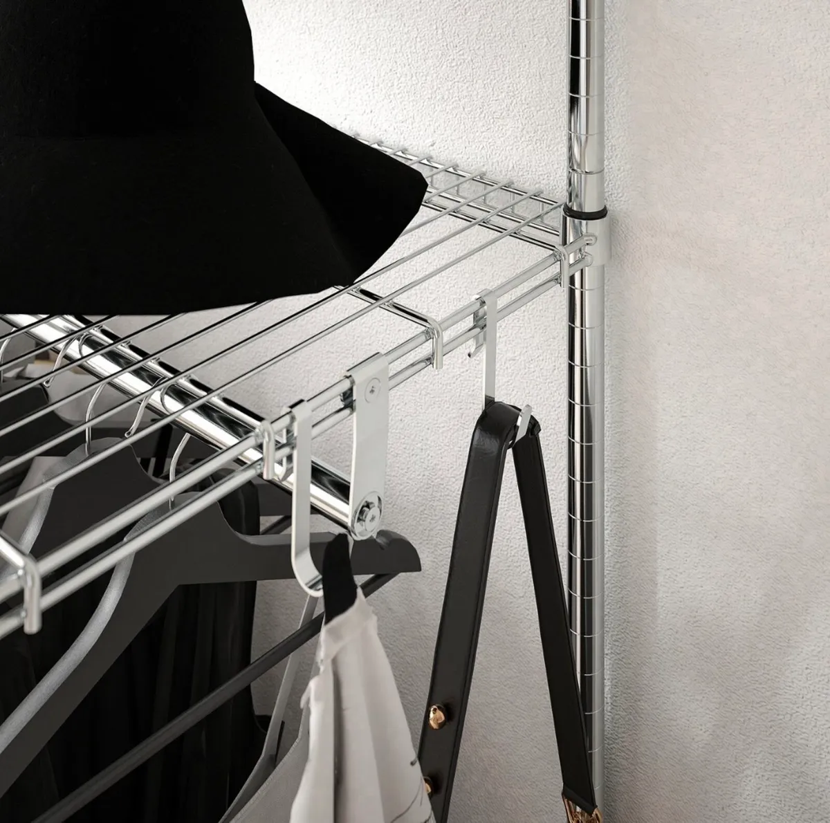 IKEA wardrobe clothes rail shelf - Image 3