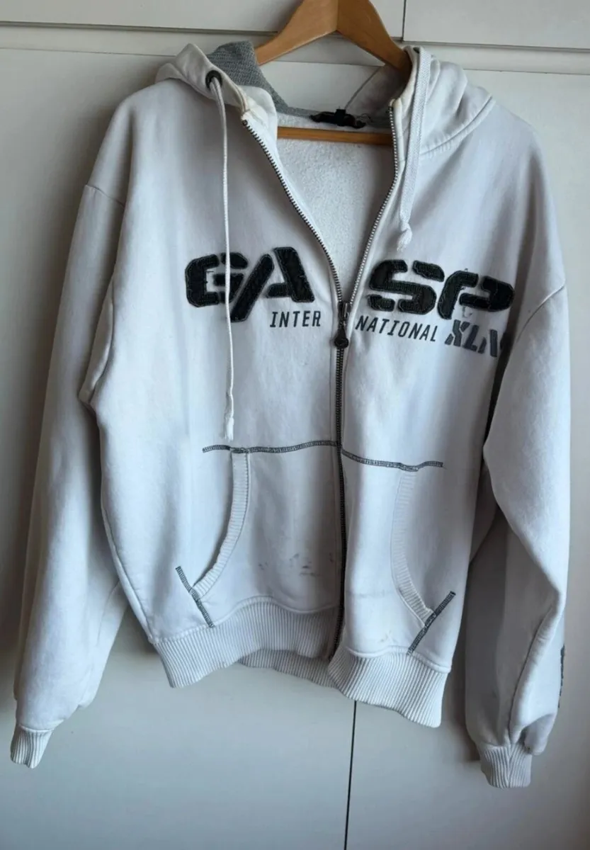 GASP 1.2 lbs Hoodie – White (Size XL) - Image 2