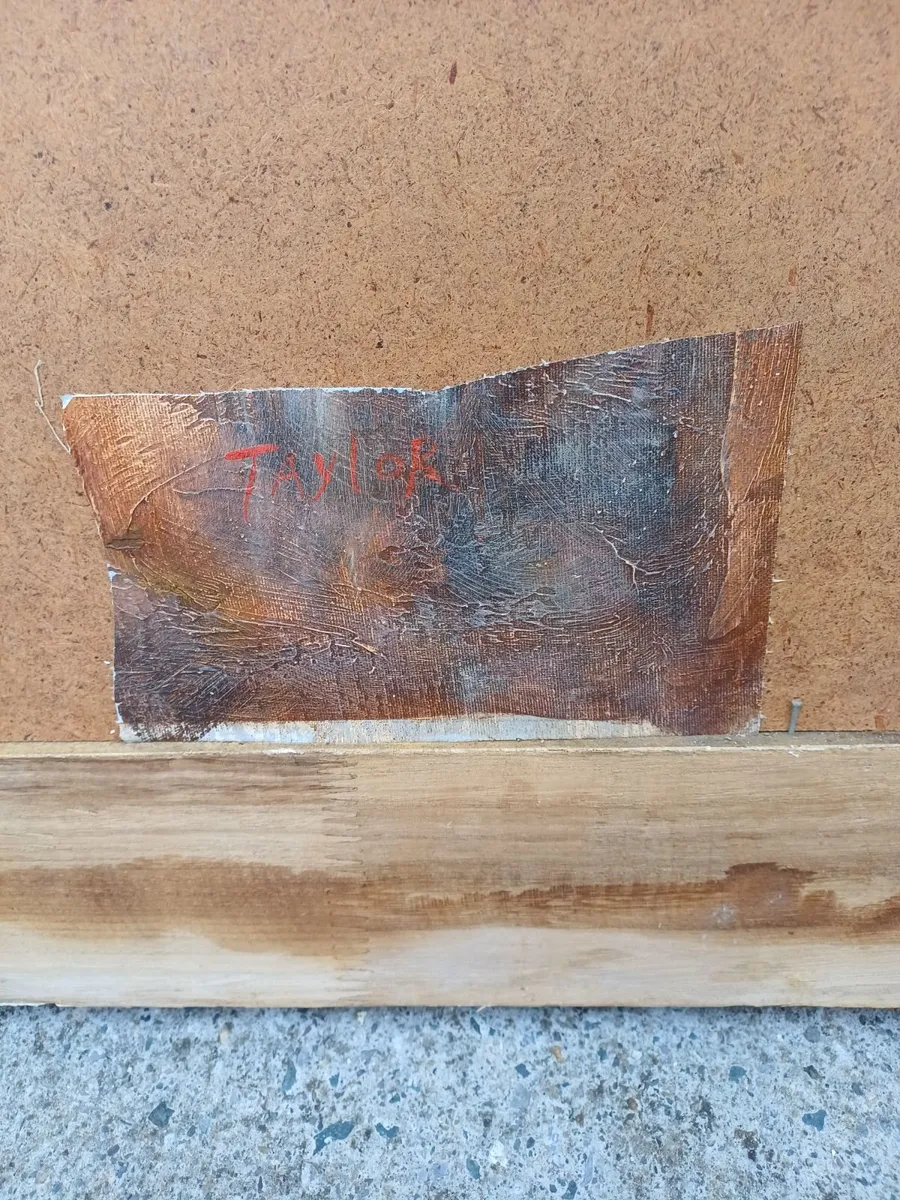 Large Vintage Art Picture - Image 3