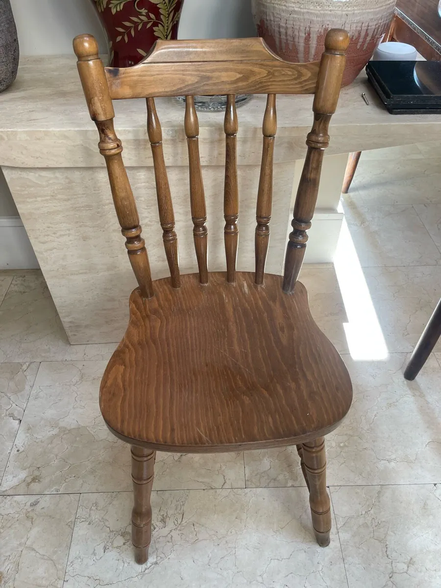 1 x Sturdy Wooden Kitchen Dining Chair - Deliver