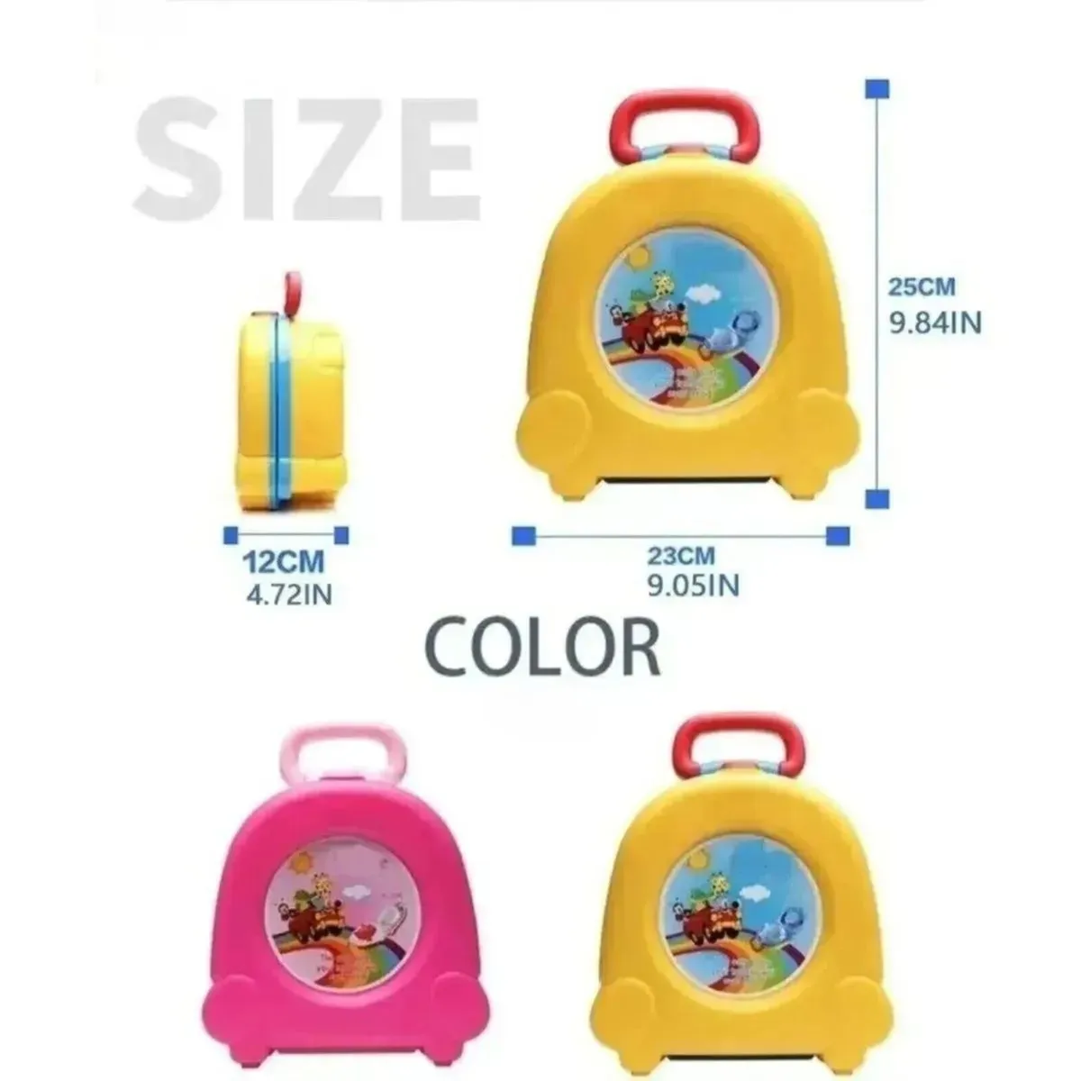 Camping Toilet Portable Bucket with Cover - Image 2
