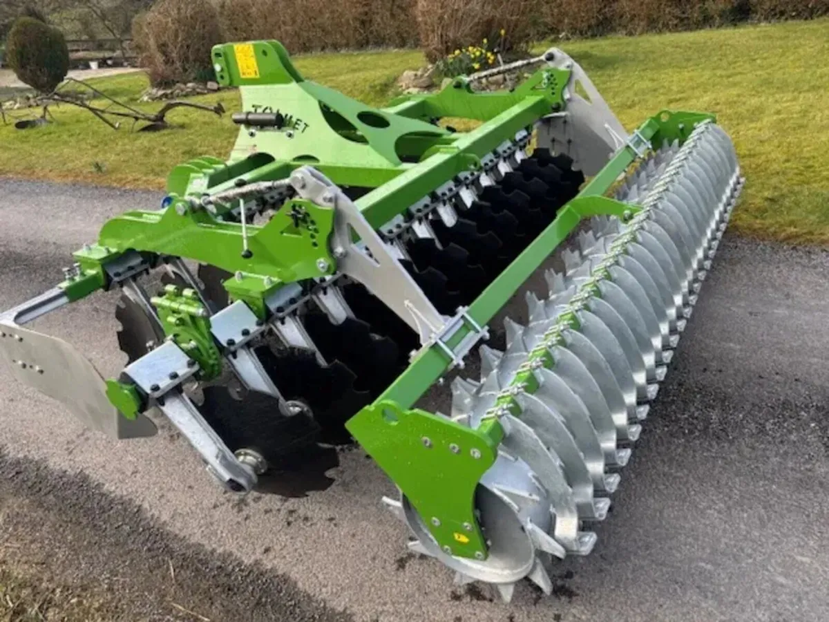 Tolmet 3 Metre Astat Disc Harrow C/W Packer Roller - Image 3