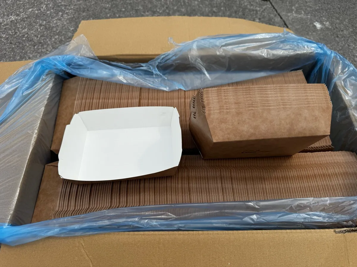 BRAND NEW KRAFT TAKEAWAY FOOD TRAYS – 500 PER BOX - Image 2