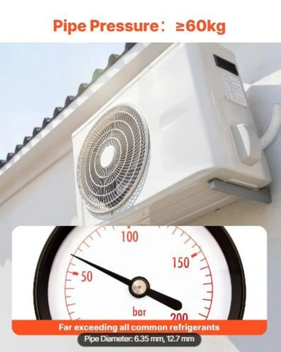 15.2m Mini Split Line Set, 6.4 & 12.7mm OD AC Copp - Image 2