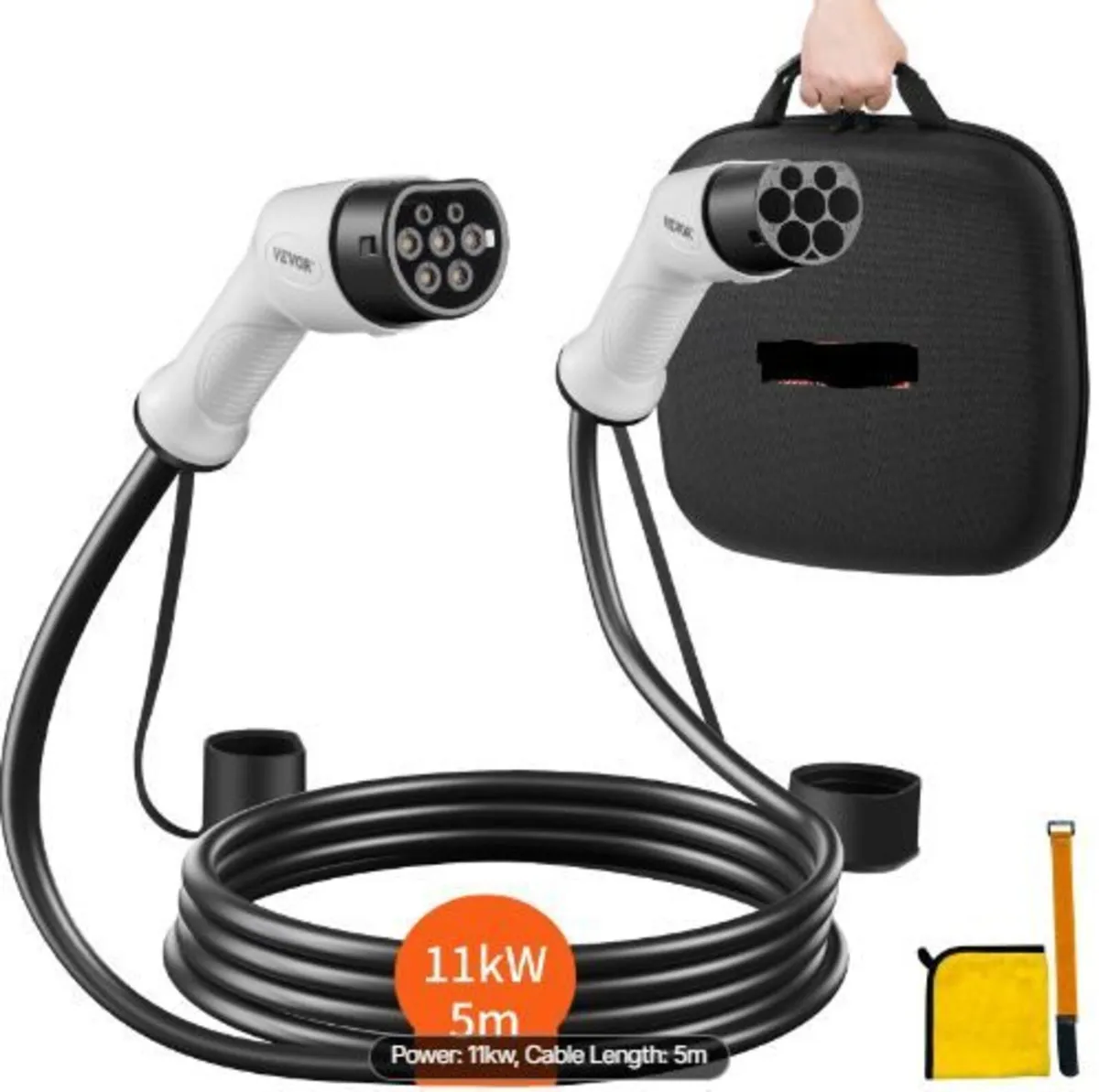 Type 2 to Type 2 EV Charging Cable, 16Amp, 11kW - Image 1