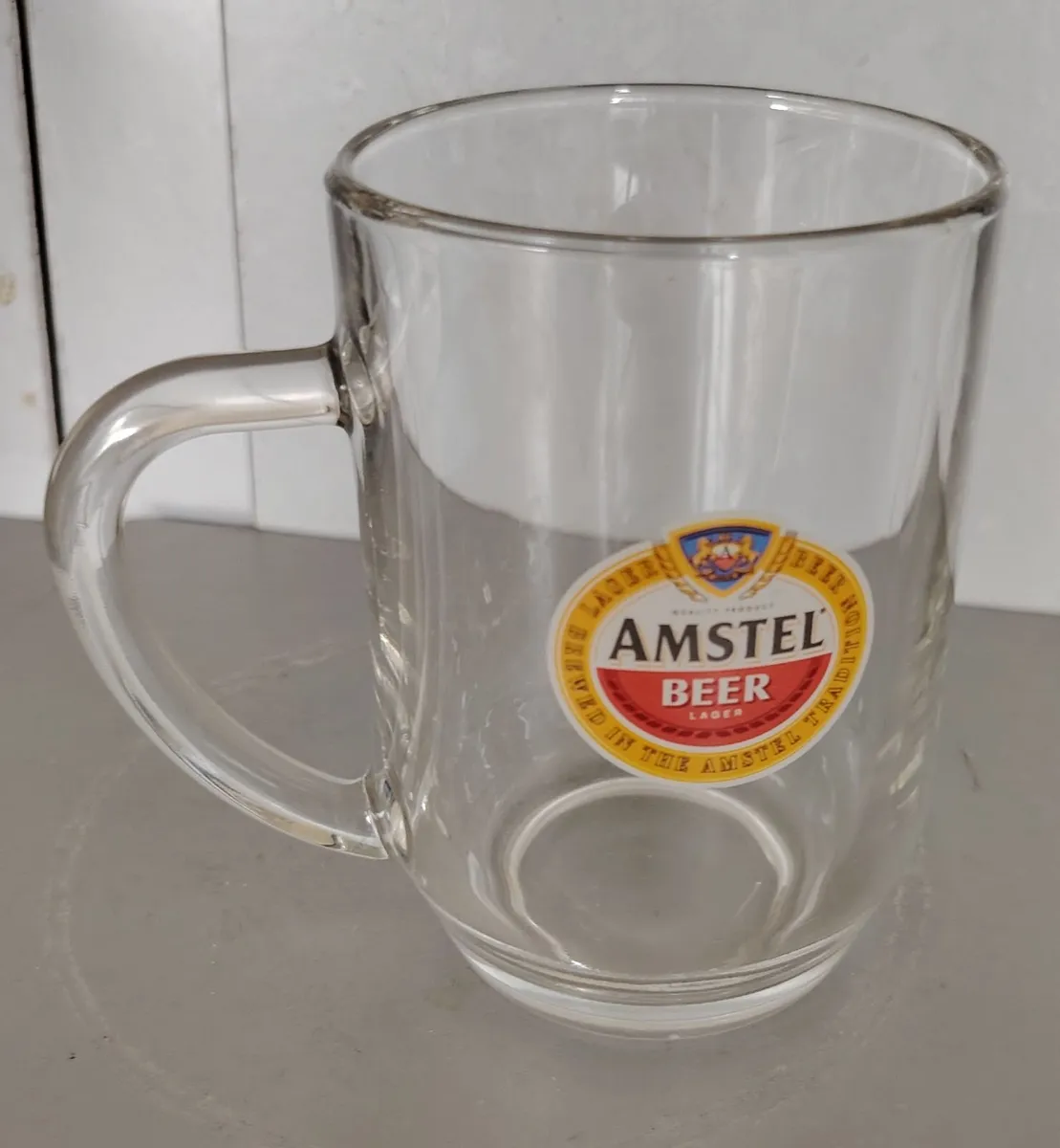 Vintage Amstel Bier Pint Tankard Glass 20oz - ARC - Image 3