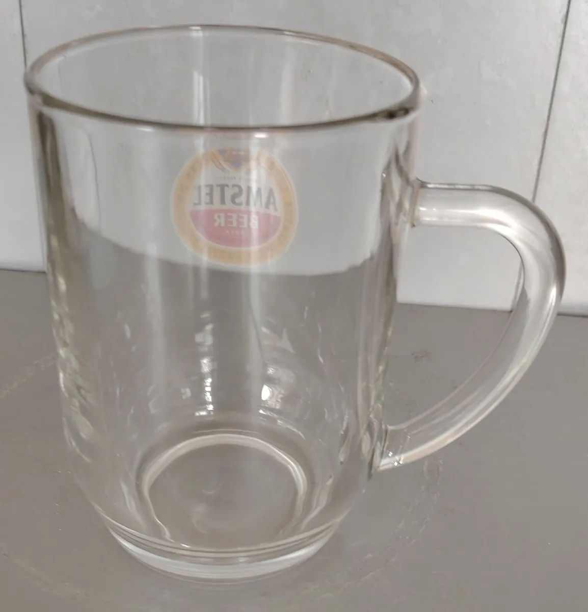 Vintage Amstel Bier Pint Tankard Glass 20oz - ARC - Image 2