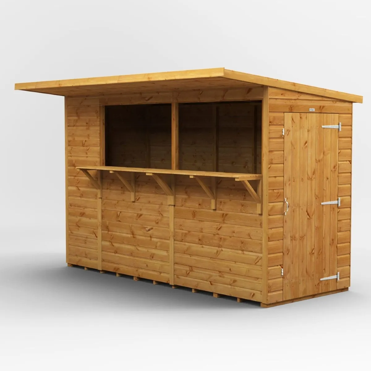 10x4 Timber Garden Pub Bar / Shop Shed . In Stock - Image 3