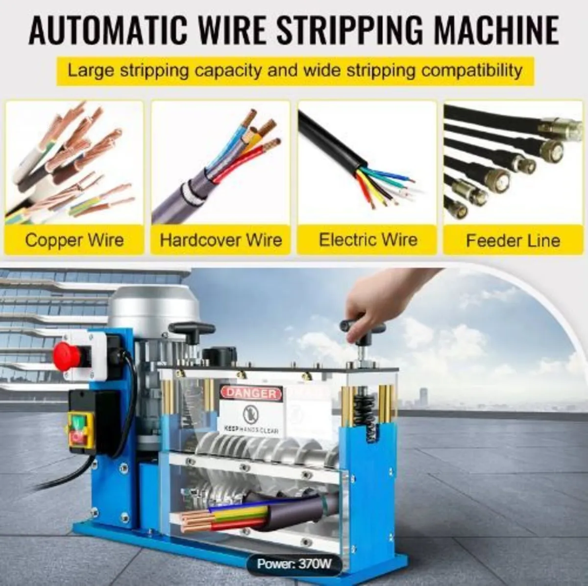 Electric Wire Stripping Machine, 1.5-38 mm - Image 2