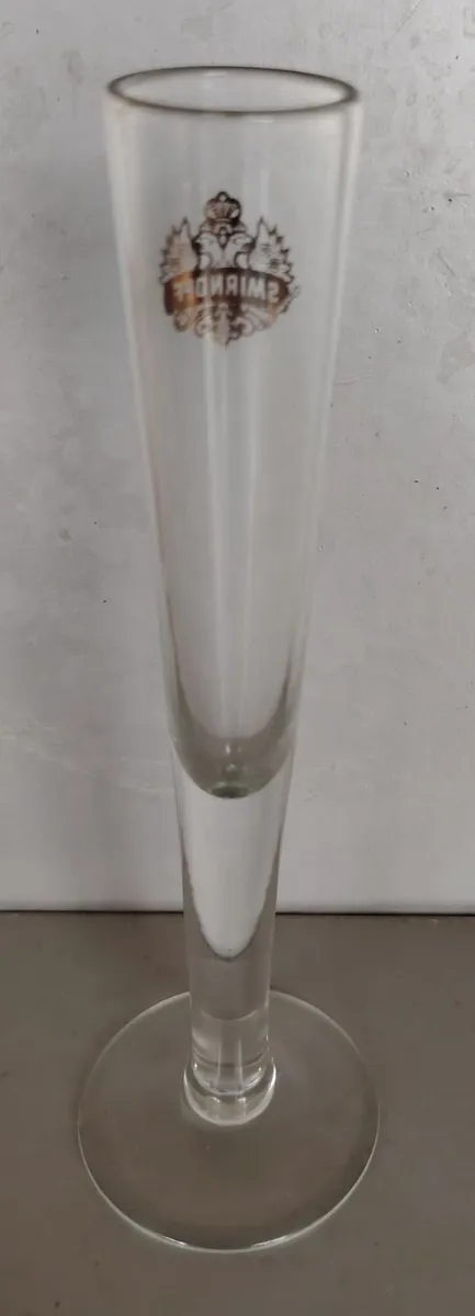 Vintage Smirnoff Stemmed Shot Flute Glass - Image 1