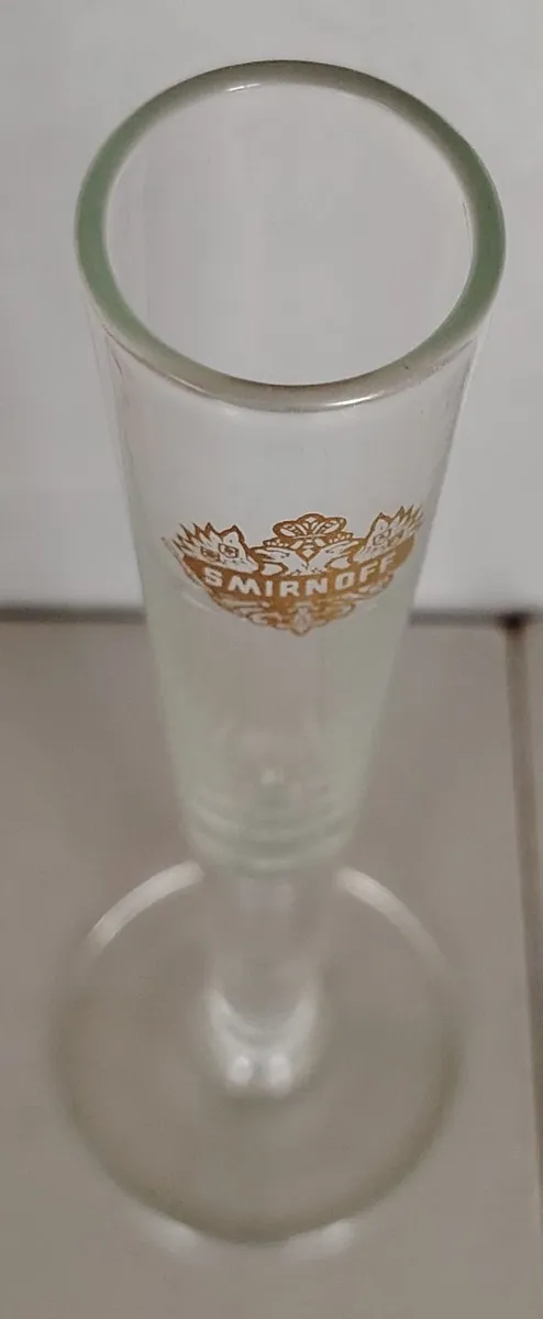 Vintage Smirnoff Stemmed Shot Flute Glass - Image 2