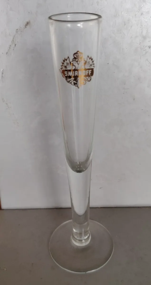 Vintage Smirnoff Stemmed Shot Flute Glass - Image 3