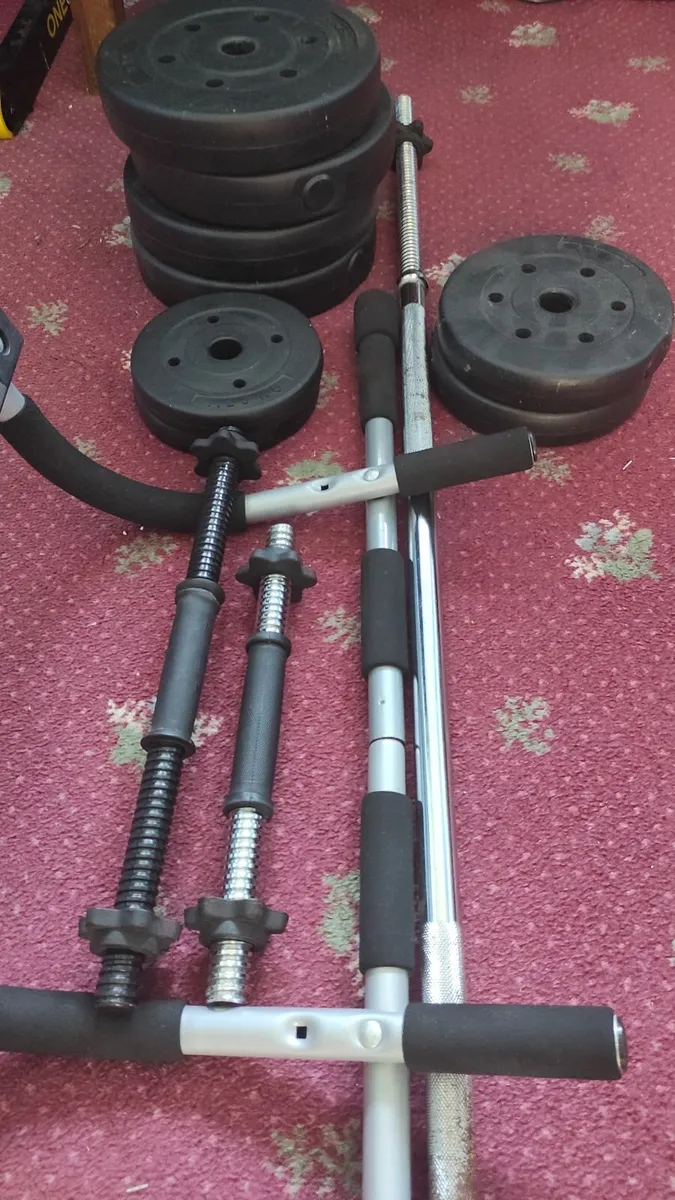 HOME GYM SET 27.5kg Plates + 12kg Kettlebell 40 - Image 3