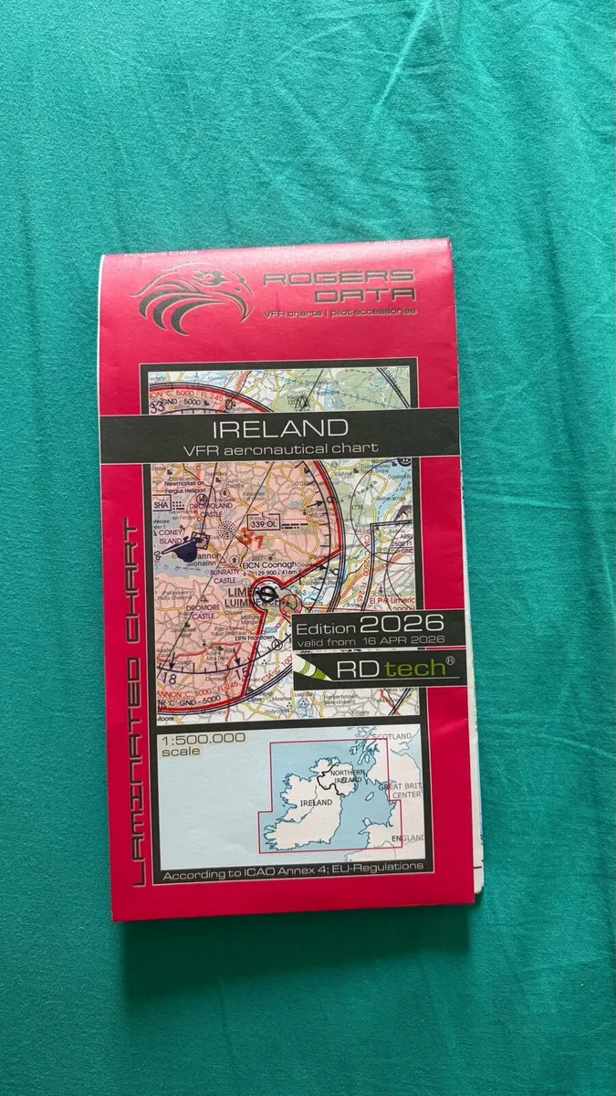 Ireland vfr aeronautical chart rogers data 2026 - Image 1