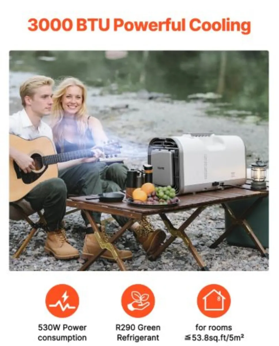 Portable Camping Air Conditioner, 3000 BTU Tent AC - Image 2