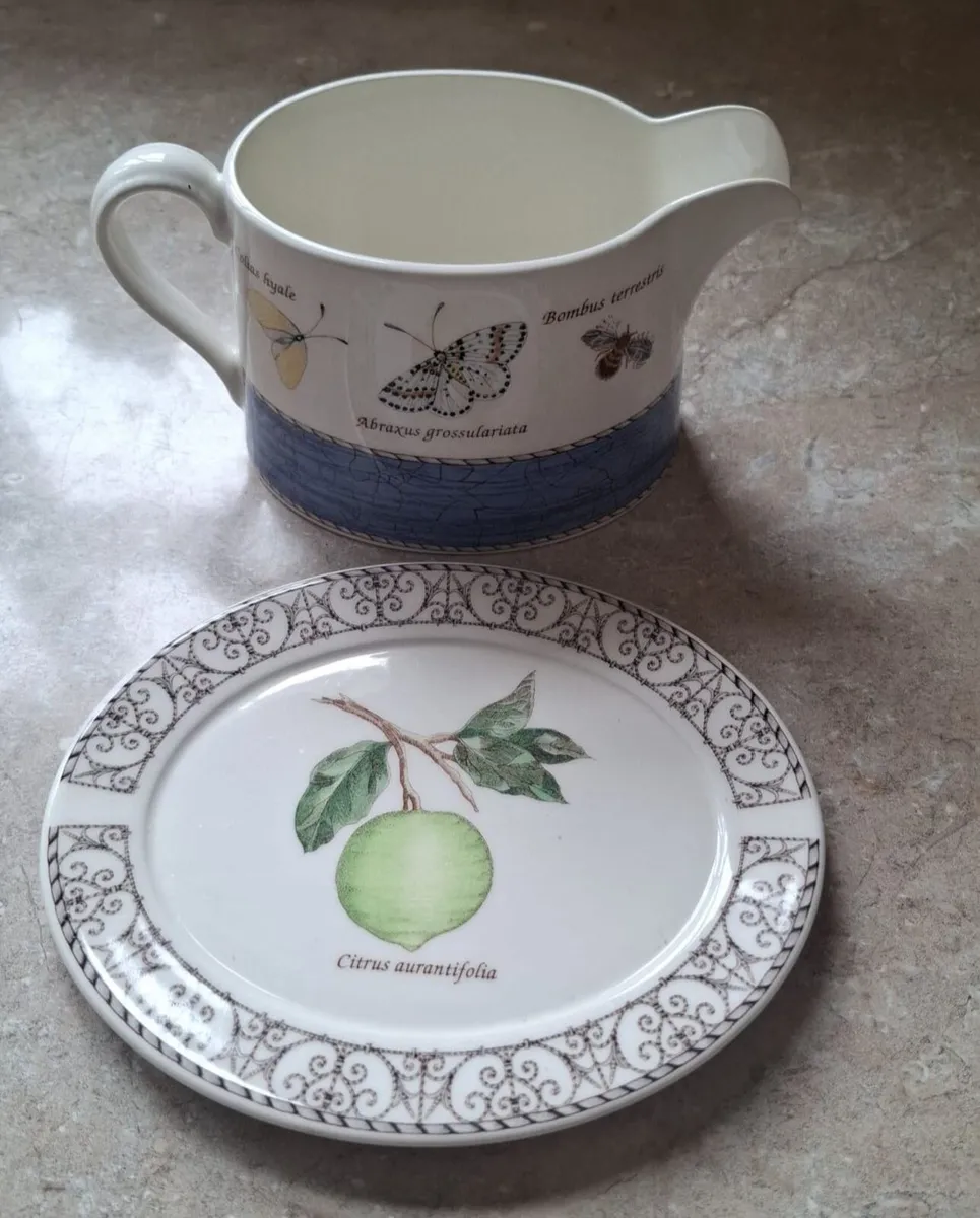 Wedgewood Sarah's Garden gravy boat & stand - Image 3