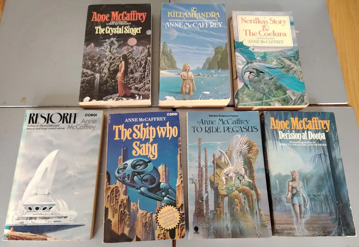 Vintage Anne McCaffrey Sci-Fi Book Bundle x7 - Image 1