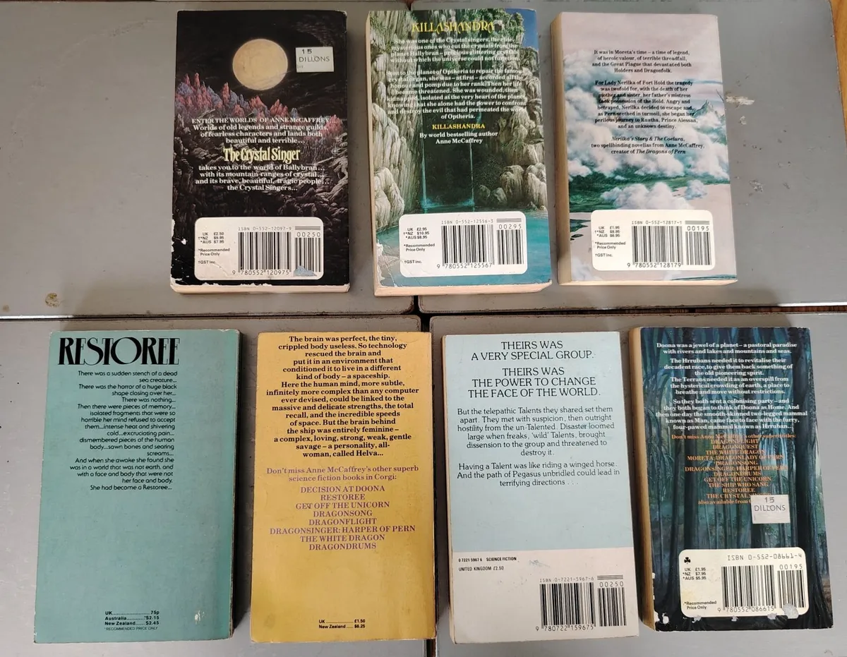 Vintage Anne McCaffrey Sci-Fi Book Bundle x7 - Image 3