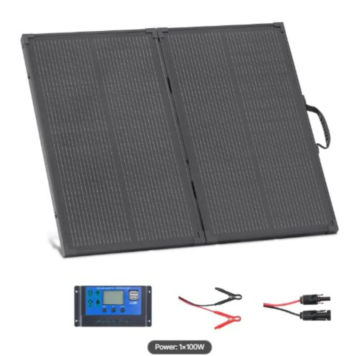 100W Foldable Solar Panel with Frame, 16BB N-Type - Image 1