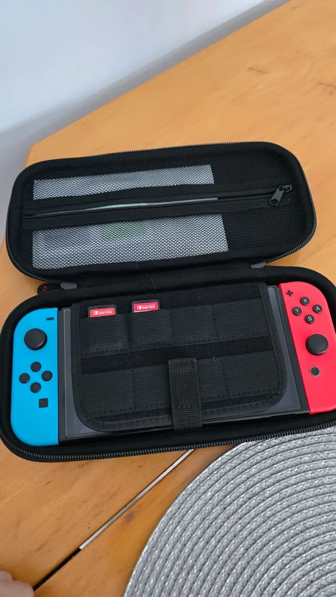 Nintendo Switch OLED + 2 Mario Games + Case & Acce - Image 4