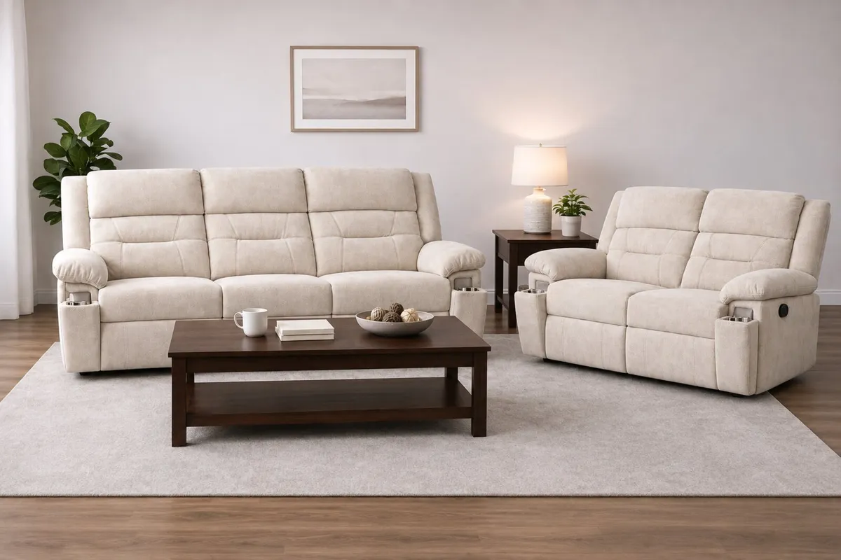 Huge Sale On All Sofas Leather & Fabric Sets - Image 2