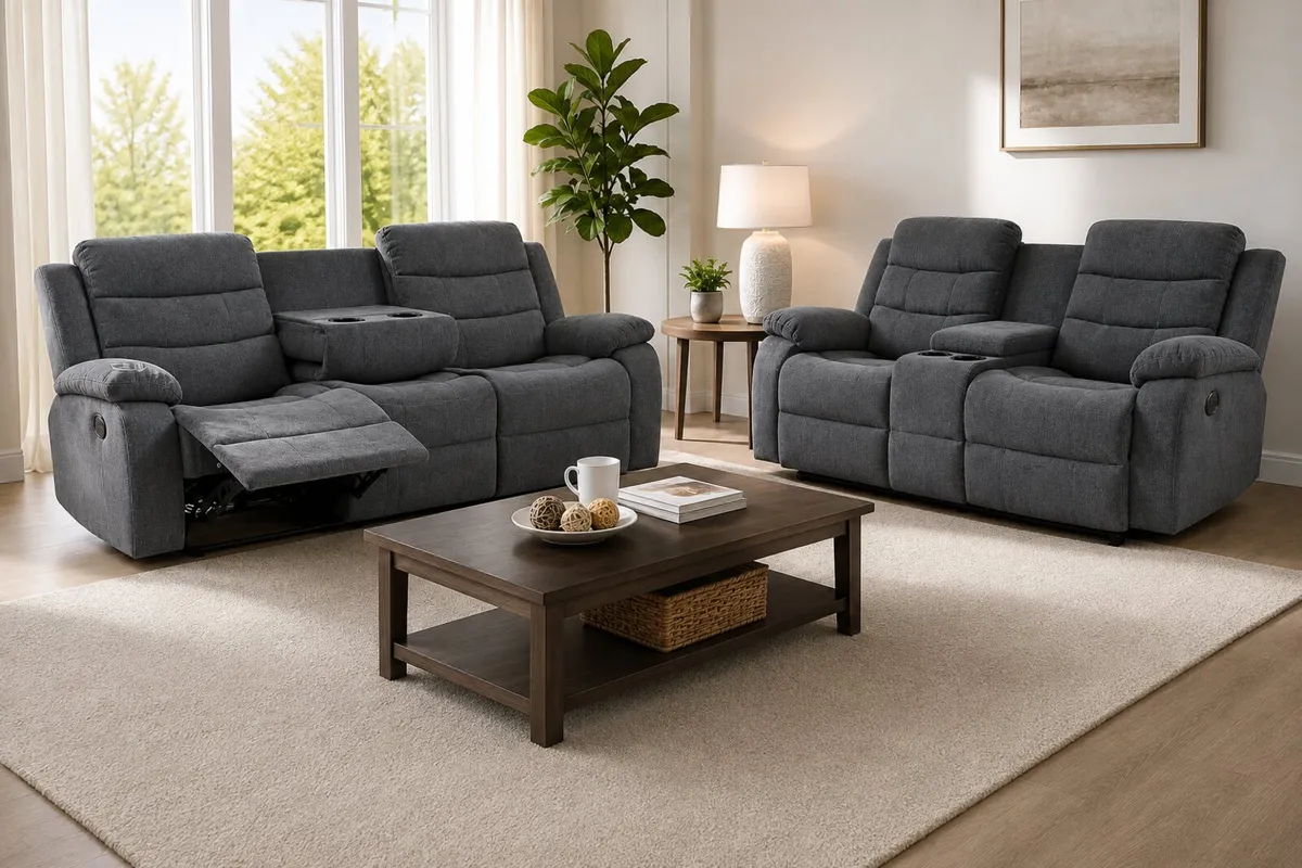 Huge Sale On All Sofas Leather & Fabric Sets - Image 4