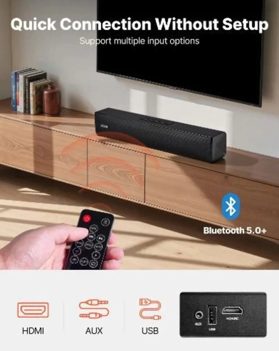 Sound Bar for Smart TV, 2.0 Channel - Image 2