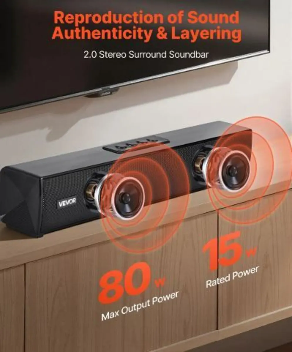 Sound Bar for Smart TV, 2.0 Channel - Image 4