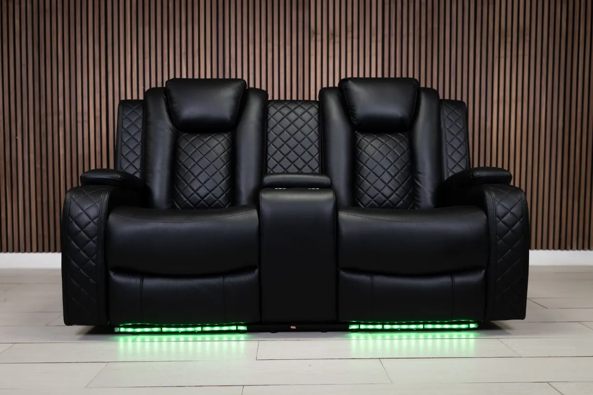 Ashbyrne Electric Leather Recliner Sofa Set - Image 4