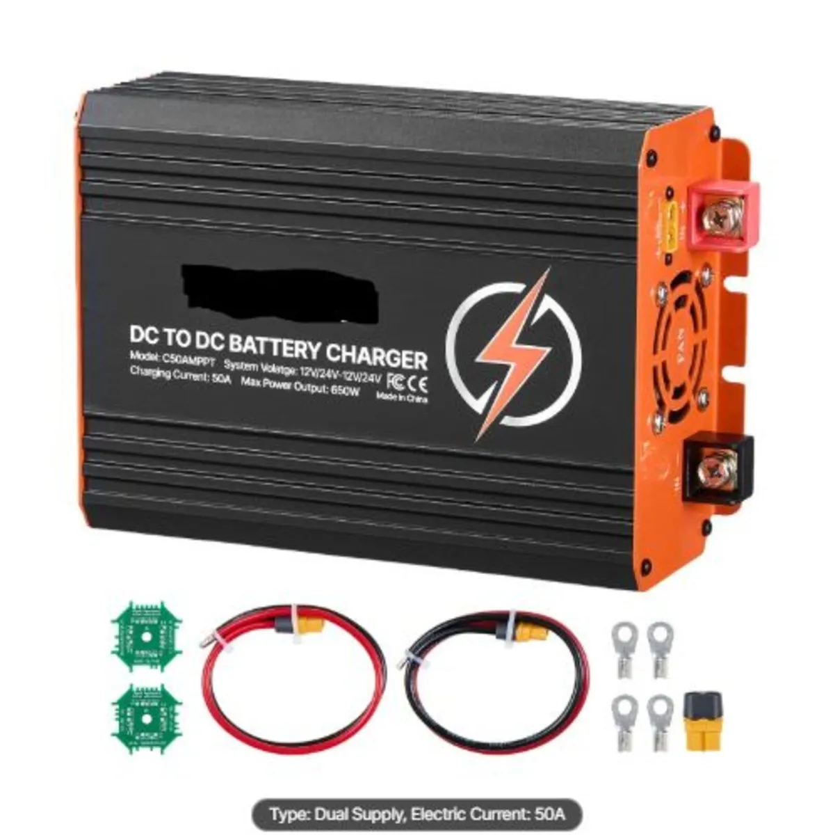 DC to DC Charger with MPPT, 650W, 50A On-Board - Image 1
