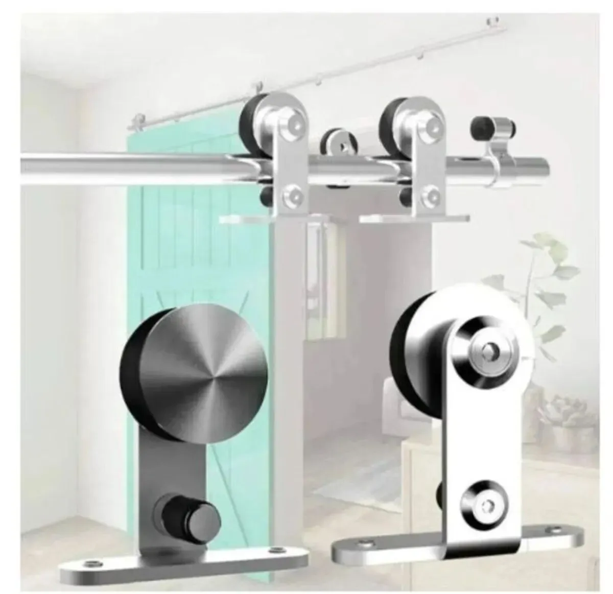 Barn Door Track Kit 167cm 5.5FT Sliding Rail - Image 1