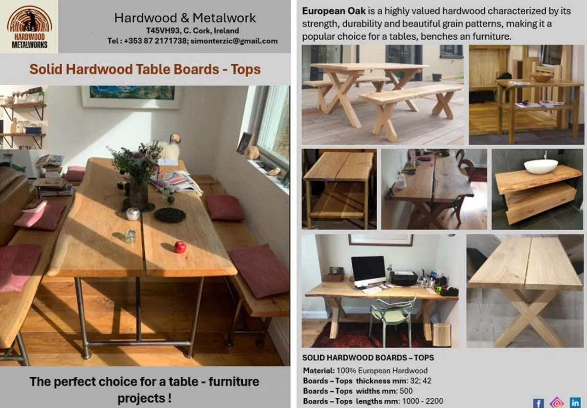 Oak Timber-Table Tops-Shelves-Mantels-Brackets - Image 1