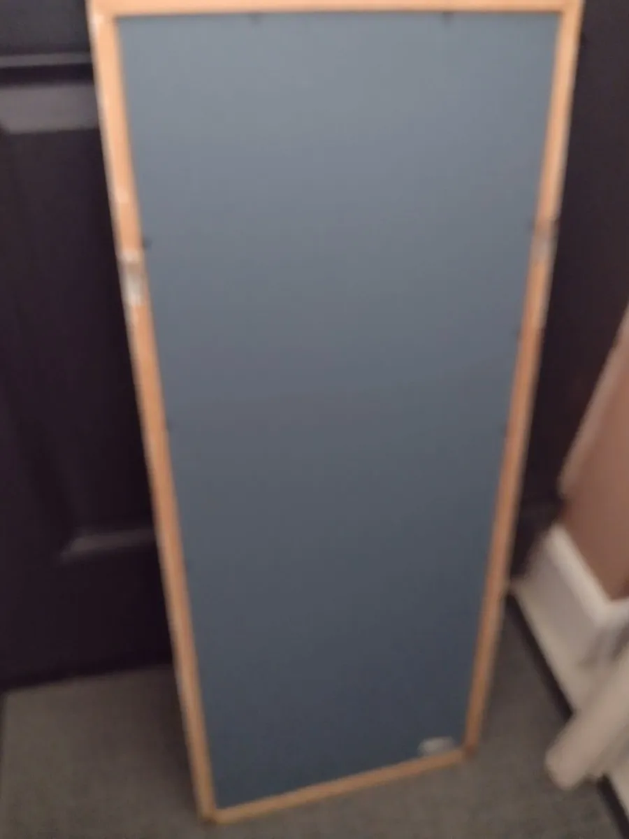 Heavy full length wooden bedroom mirror - Image 4