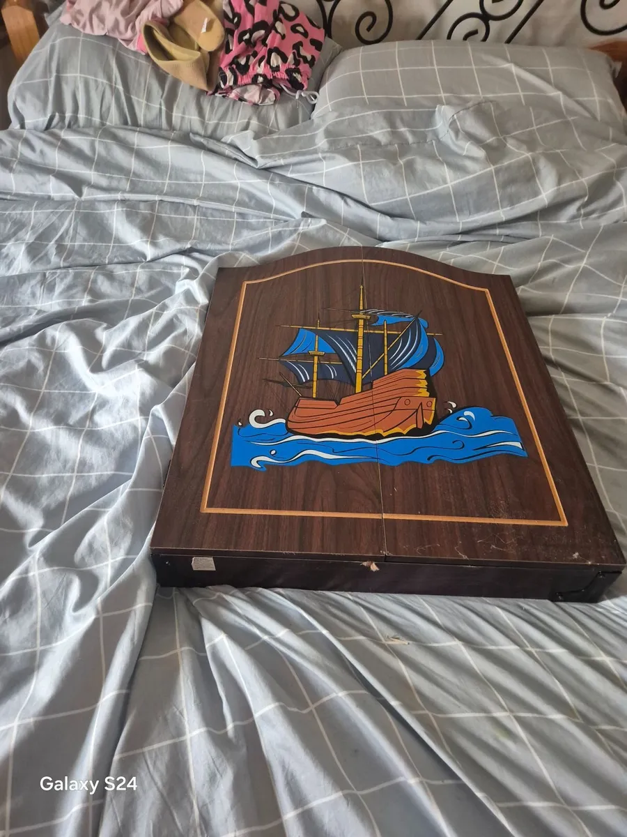 Wooden dart board - Image 4
