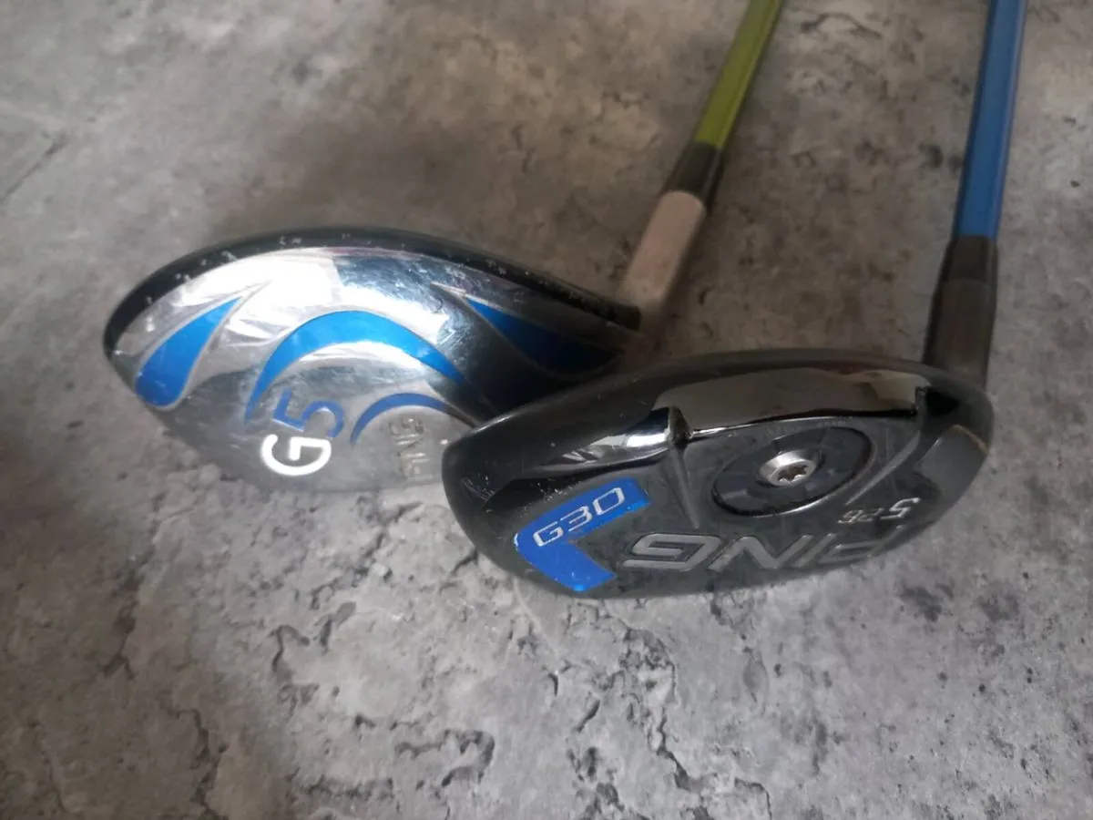 Two ping golf woods.  Left handed clubs - Image 4
