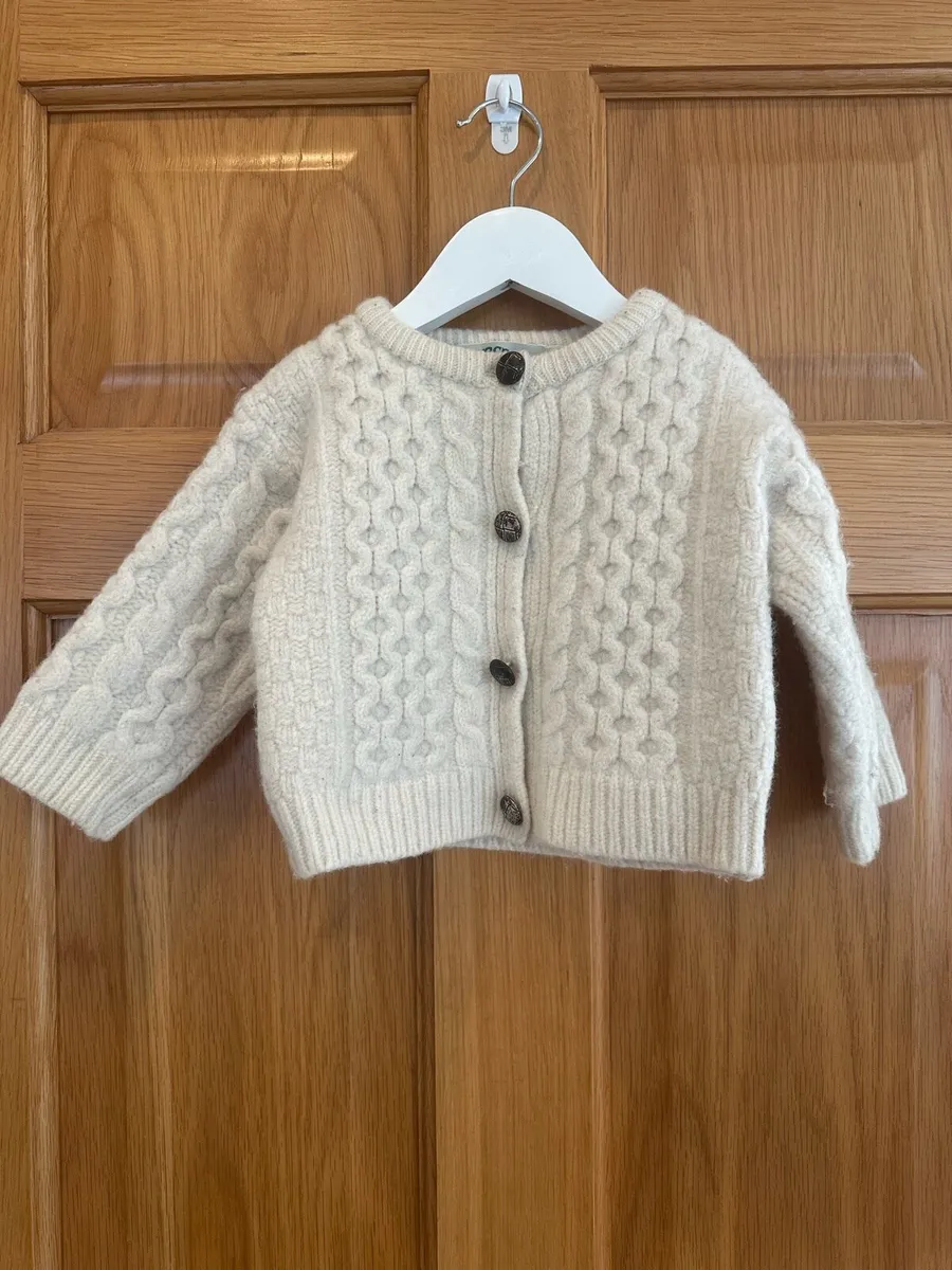Baby Aran Knit Cardigan - Image 1