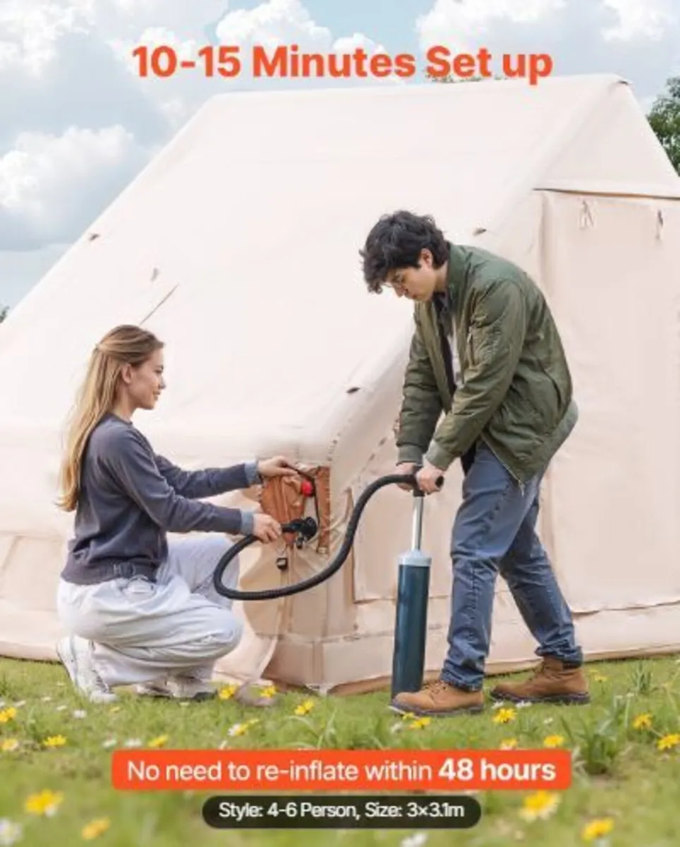 Inflatable Tents for Camping, 4-6 Person - Image 2