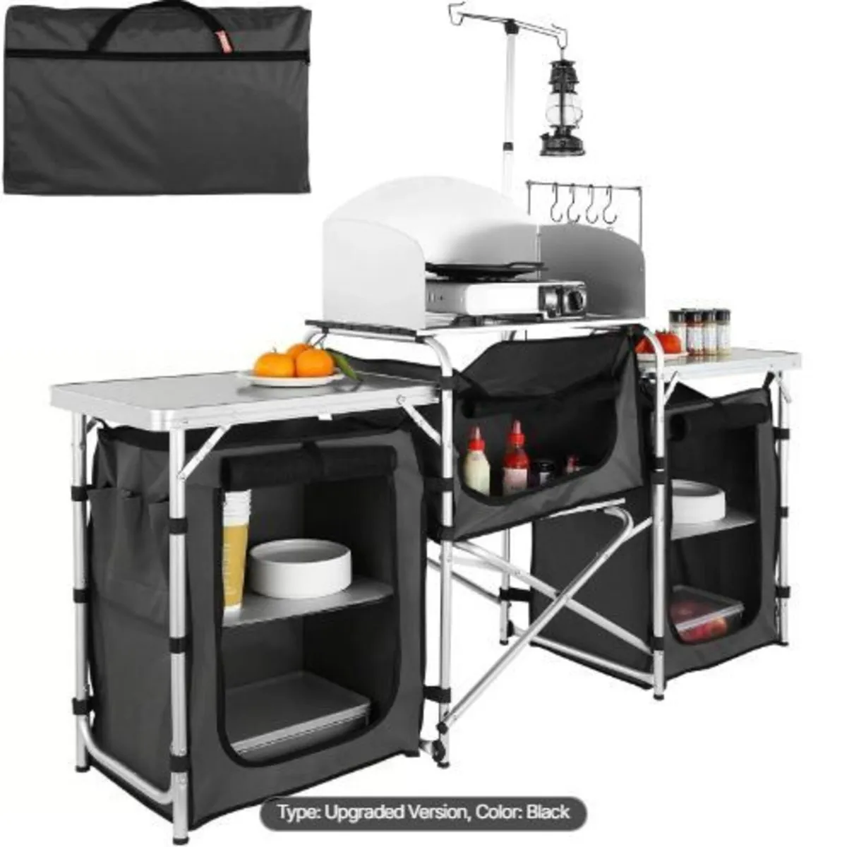 Camping Kitchen Table, Folding Outdoor - Image 4