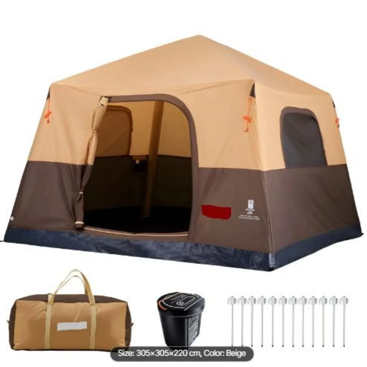 Camping Tent, 6 Person Inflatable Cabin Tent - Image 4